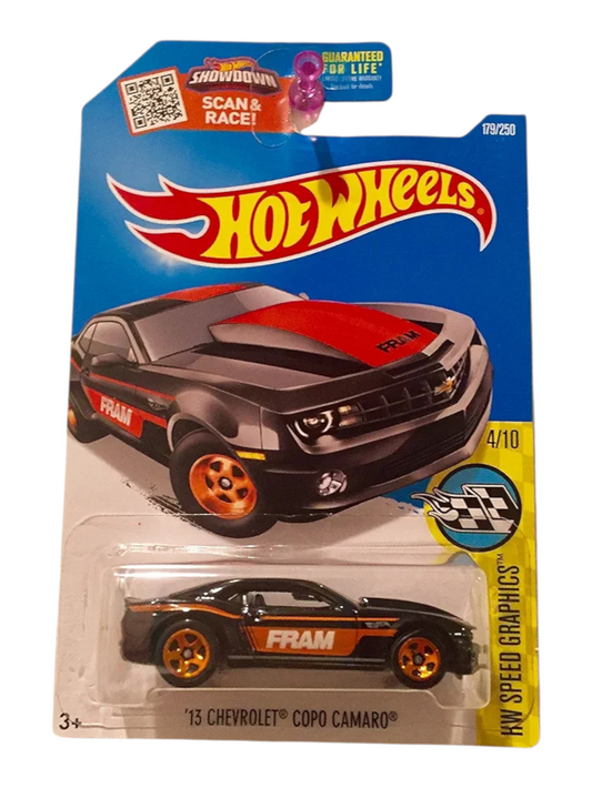 HotWheels '13 chevrolet copo camaro Imported mainline 1:64 Scale