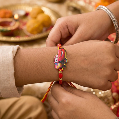 Disney Lightning Mcqueen Car Rakhi for Raksha Bandhan