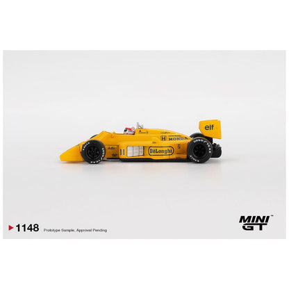 Mini GT #1148: Lotus 99T #11 Satoru Nakajima 1987 Monaco Grand Prix Imported 1:64 Scale