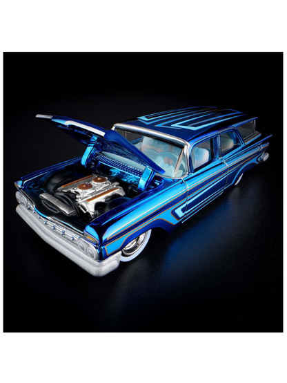 HotWheels Chevrolet 1959 Brookwood RLC 1:64 RLC (With Acrylic Case)