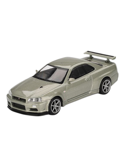 Mini GT Nissan Skyline GT-R R34 V-Spec II Nür (Millenium Jade) Code-1003 1:64 Scale