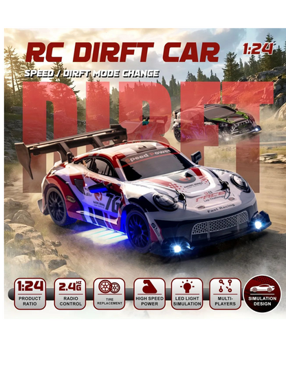 Porsche Drift Racing 1:24 Scale Remote Control (RC) Car