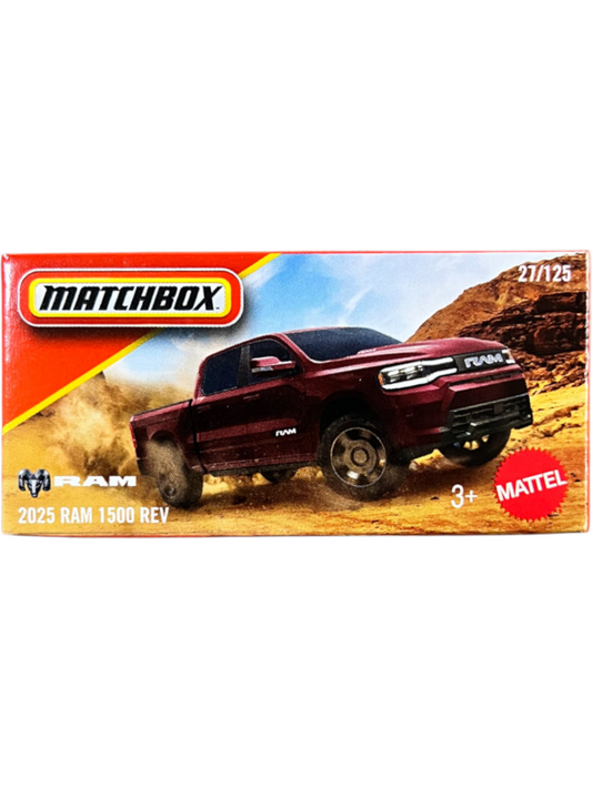 Matchbox Power Grabs - 2025 RAM 1500 REV - 1:64 Scale no-27
