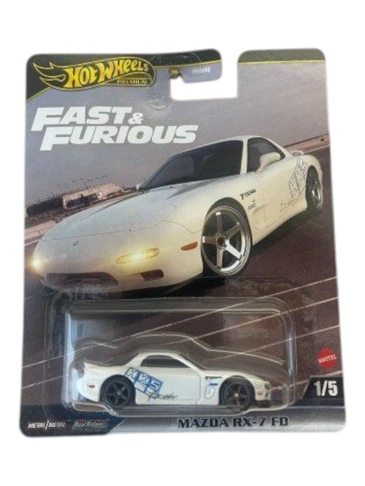HotWheels Fast and Furious Mazda RX-7 FD Imported Premium 1:64 Scale