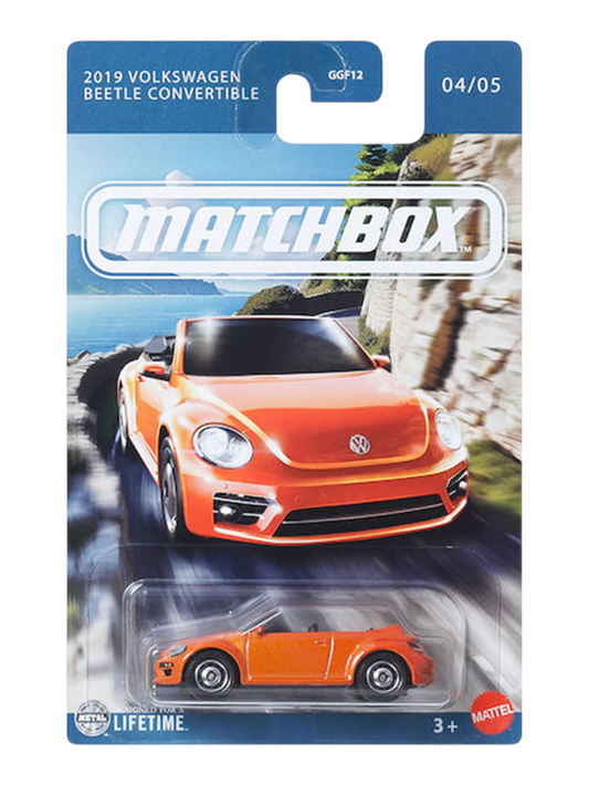 Matchbox 2019 Volkswagen Beetle Convertible Imported Mainline Card Art 1:64 Scale