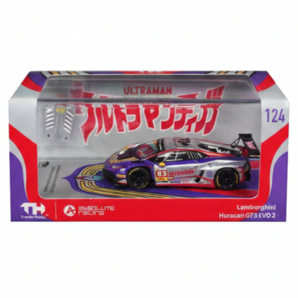 Trends Hobby Lamborghini Huracan GT3 EVO 2 #63 Ultraman China GT 2026 1:64 Scale Diecast Model Car