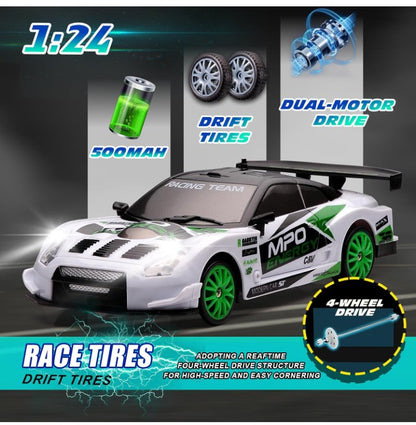 Racing Rally R/C 1:24 Drift Return 2.4GHz Remote Control Racing Car | Drift & Racing Function No.SC24A11-1