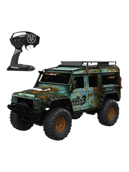 Racing Rally Max 4×4 Tiger 2.4G Radio Control High speed 15Km/H  Digital Proportional Speed Control, Steering Control Front/ Back Advance Suspension System TPR Rubber High Grip Tyres with ingress protection 1:10 Scale Remote Control car
