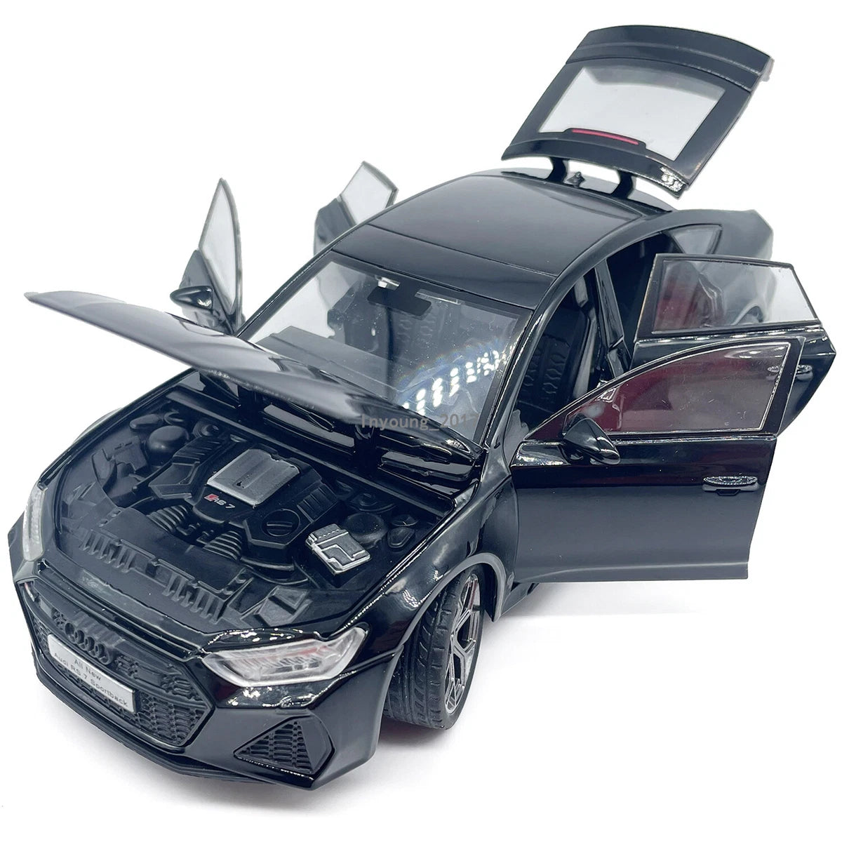 XINHAODI HCM "Audi R S7" Flash Edition(Black And Grey) Imported 1:24 Scale die-cast Model