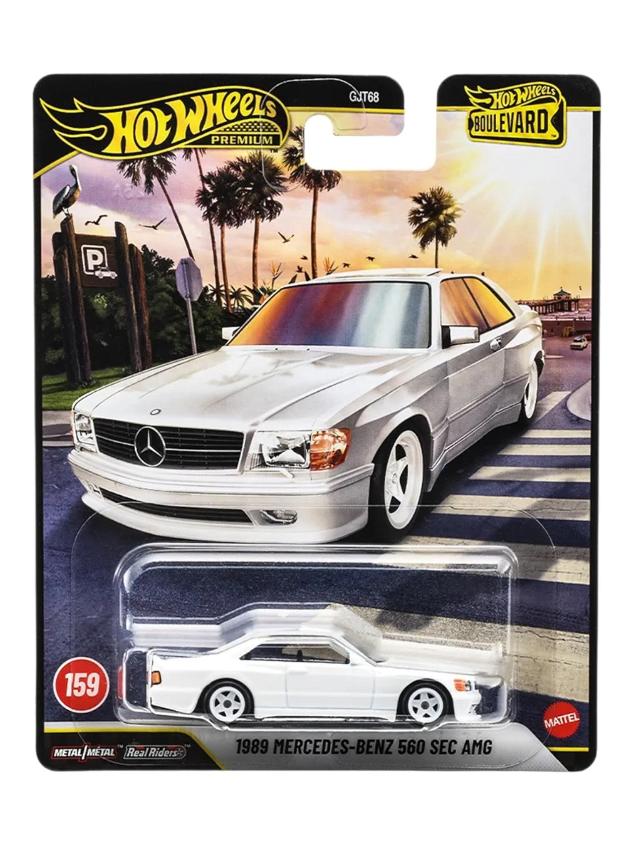 HotWheels '1989 Mercedes benz 560 Sel AMG Imported Premium 1:64 Scale