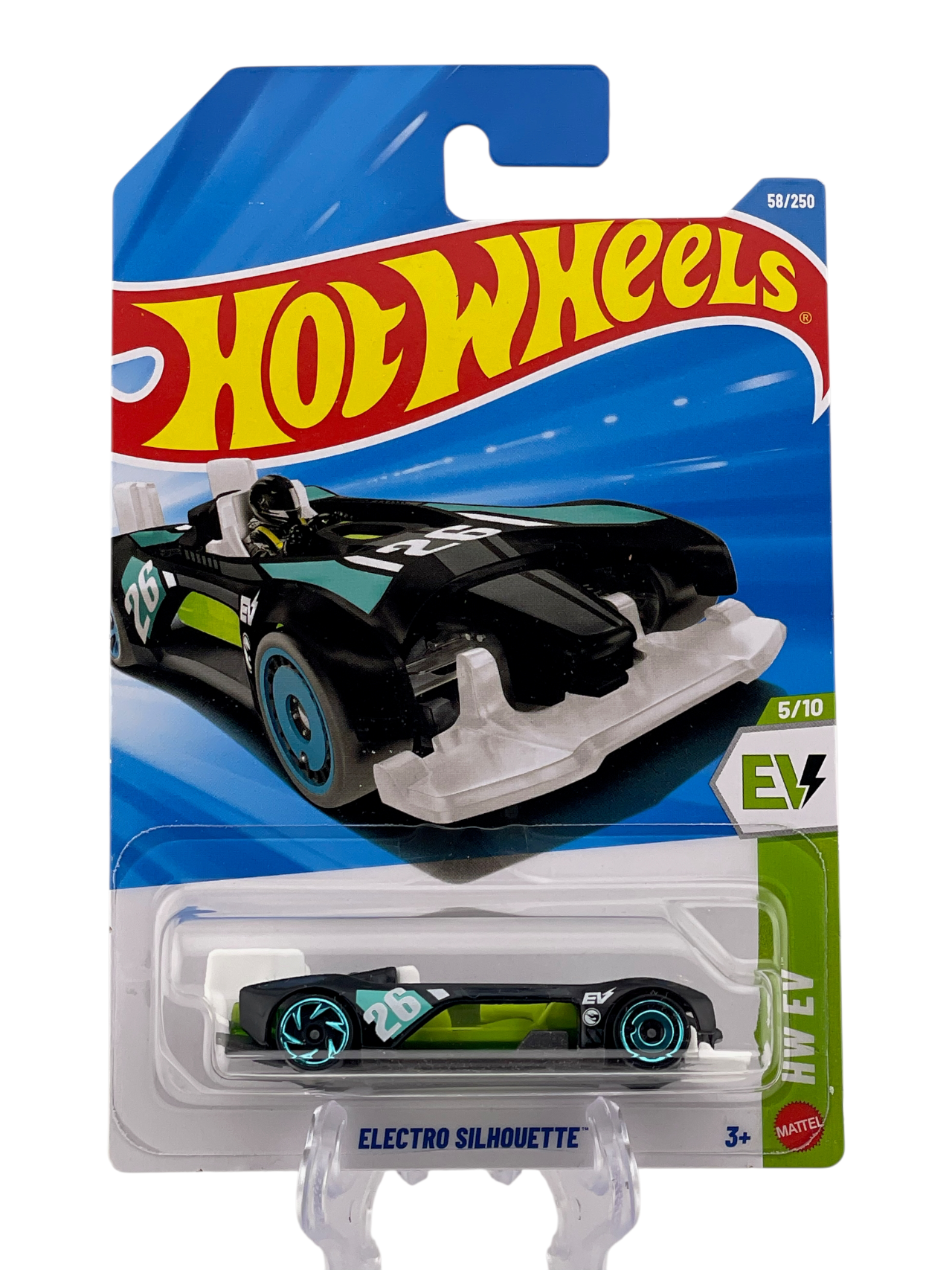 HotWheels Electro Silhouette Imported Mainline (Treasure Hunt) 1:64 Scale With Protector