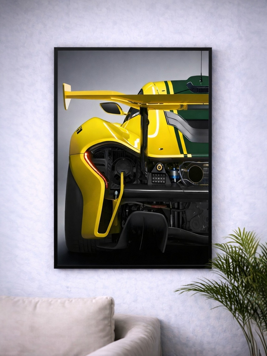 RACING CAR REAR VIEW | SUPERCARS #13 |CAR POSTER (A4 size)