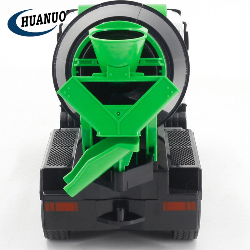 Huina Toys 657 Engineering Remote Control Truck Mixer 9 Channel Including, 2.4Ghz , 3.7 V Battery, With Chargeable 1:18 Scale Flashing LED Working Lights High-Quality Alloy Metal & ABS Construction