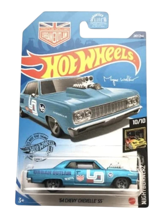Hot Wheels '64 Chevy Chevelle ss ( blister damage car mint condition) imported mainline 1:64 Scale
