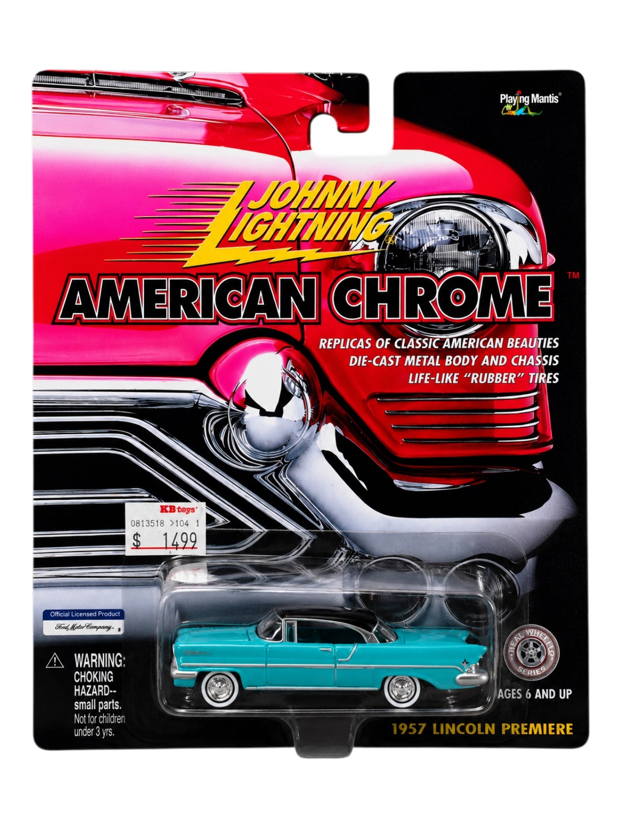 Johnny Lightning American Chrome '1953 Buick Super , 1957 Lincoln Premiere , 1958 Chevy Impala Imported 1:64 Scale