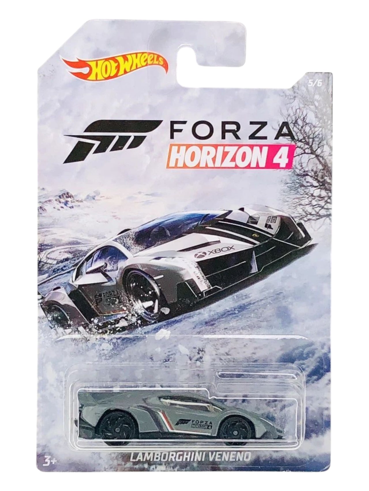 Hotwheels forza horizon 4 Lamborghini veneno imported card art mainline 1:64 Scale