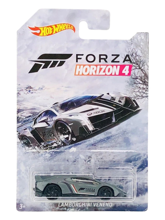Hotwheels forza horizon 4 Lamborghini veneno imported card art mainline 1:64 Scale