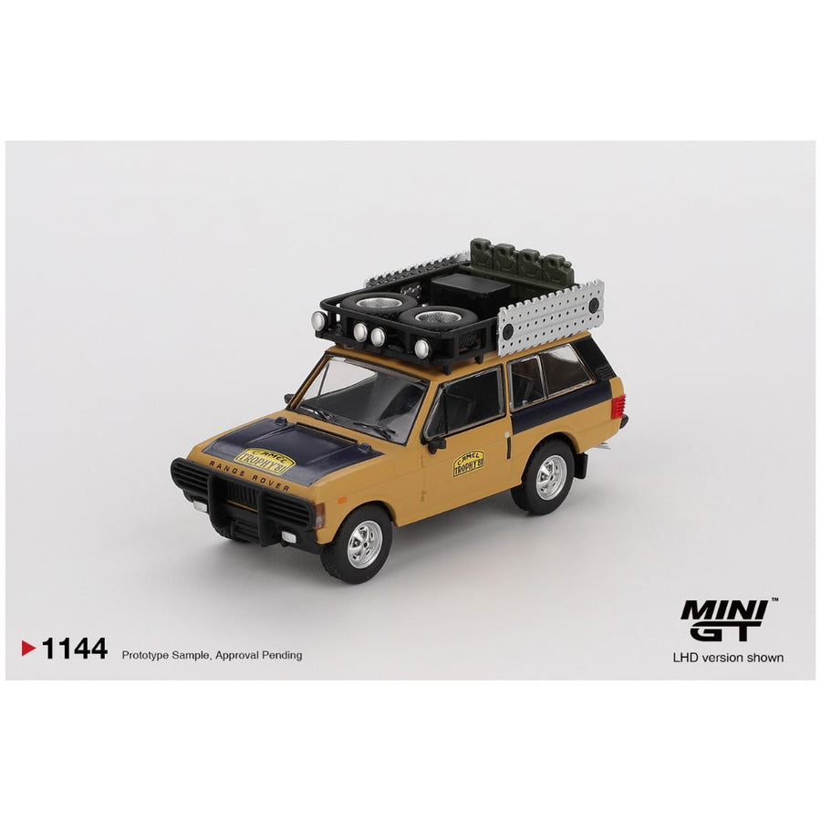 Mini GT Range Rover 1981 Camel Trophy Sumatra C.Swoboda & K.Mentel Winner #1144 1:64 Scale