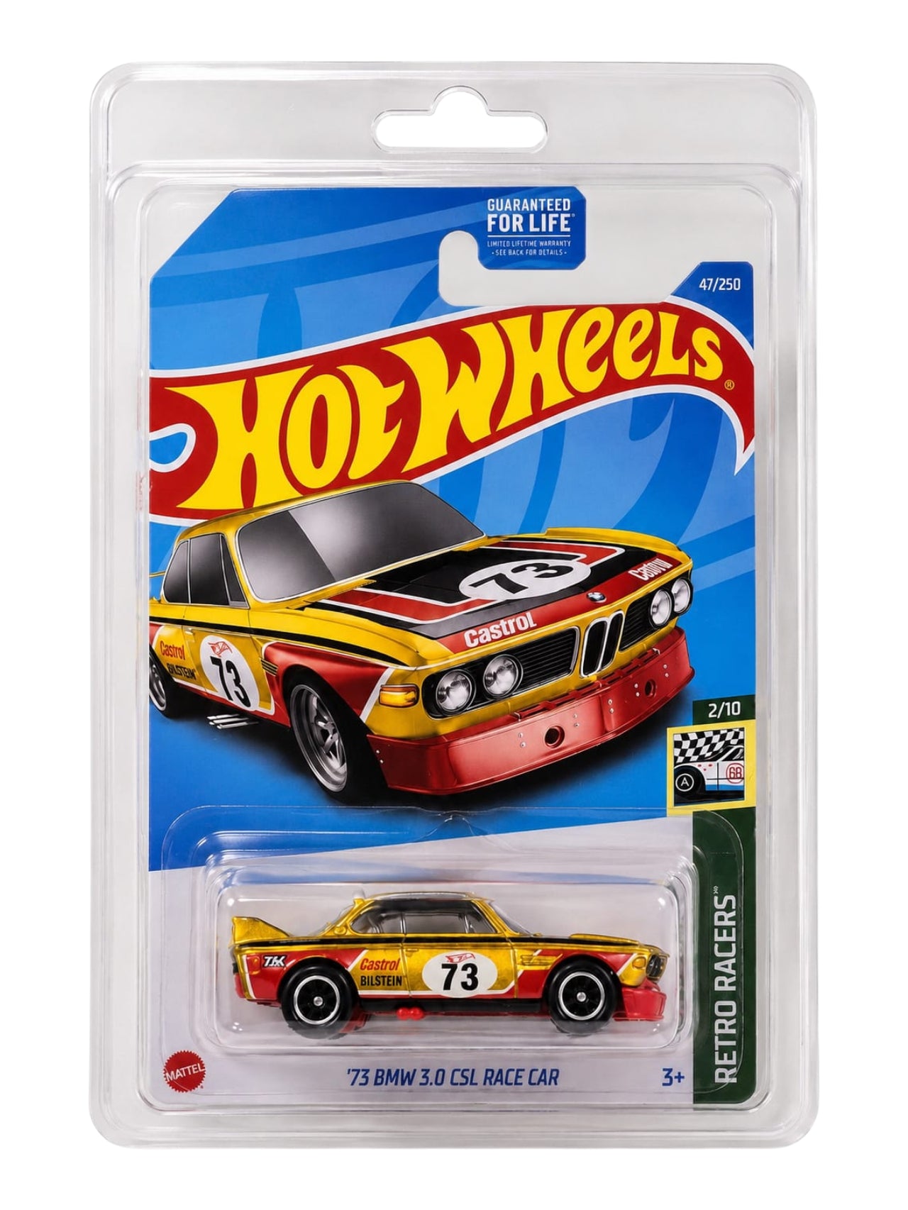 HotWheels 73 BMW 3.0 CSL Race Car Super Treasure Hunt RLC 1:64 Scale (With Protector)