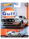HotWheels Car Culture Gulf 69 Ford Mustang Boss 302 Imported Premium 1:64 Scale