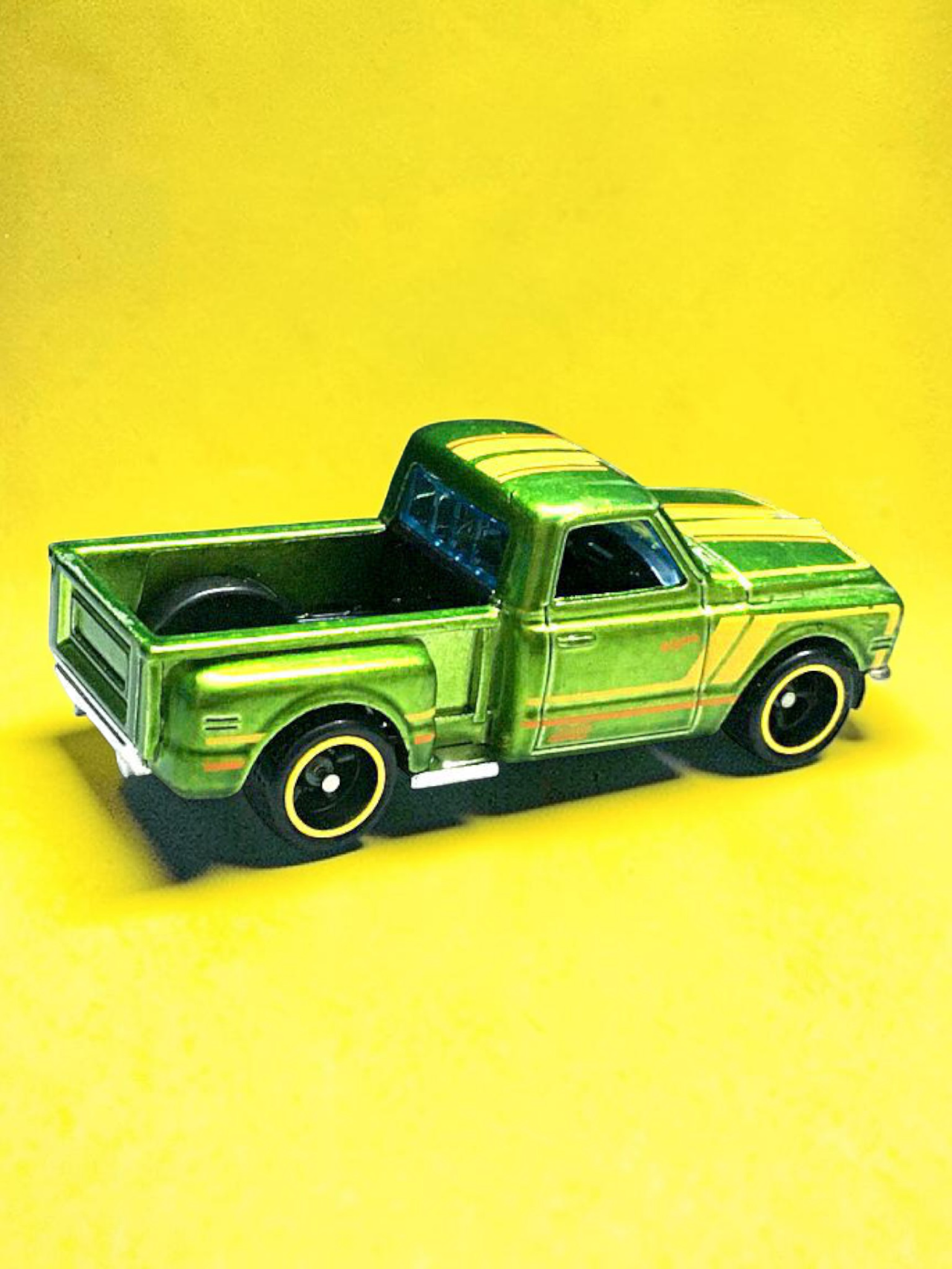 HotWheels '69 CHEVY' PICKUP Imported Mainline 1:64 Scale Super Treasure Hunt (With protector)