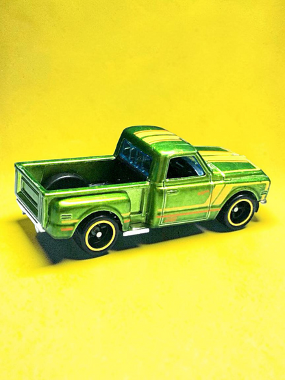 HotWheels '69 CHEVY' PICKUP Imported Mainline 1:64 Scale Super Treasure Hunt (With protector)