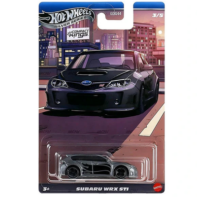 HotWheels Silver Series 'Subaru WRX STI Imported Card Art 1:64 Scale (GDG44)