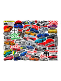 JDM Car Culture Sticker Pack of 55 Japanese Cars & Racing Style Vinyl Stickers