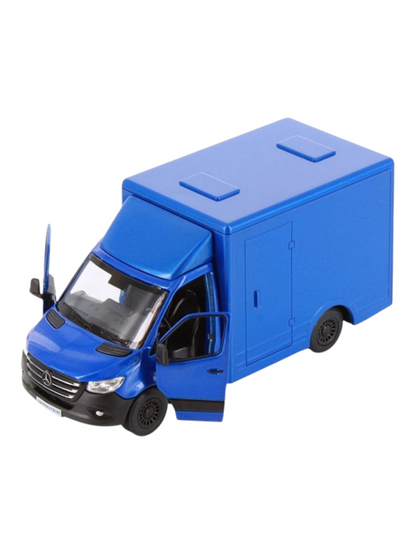Kinsmart Mercedes-Benz Sprinter 1:48 Scale (Diecast Metal,Pull Back Action,Openable Doors)