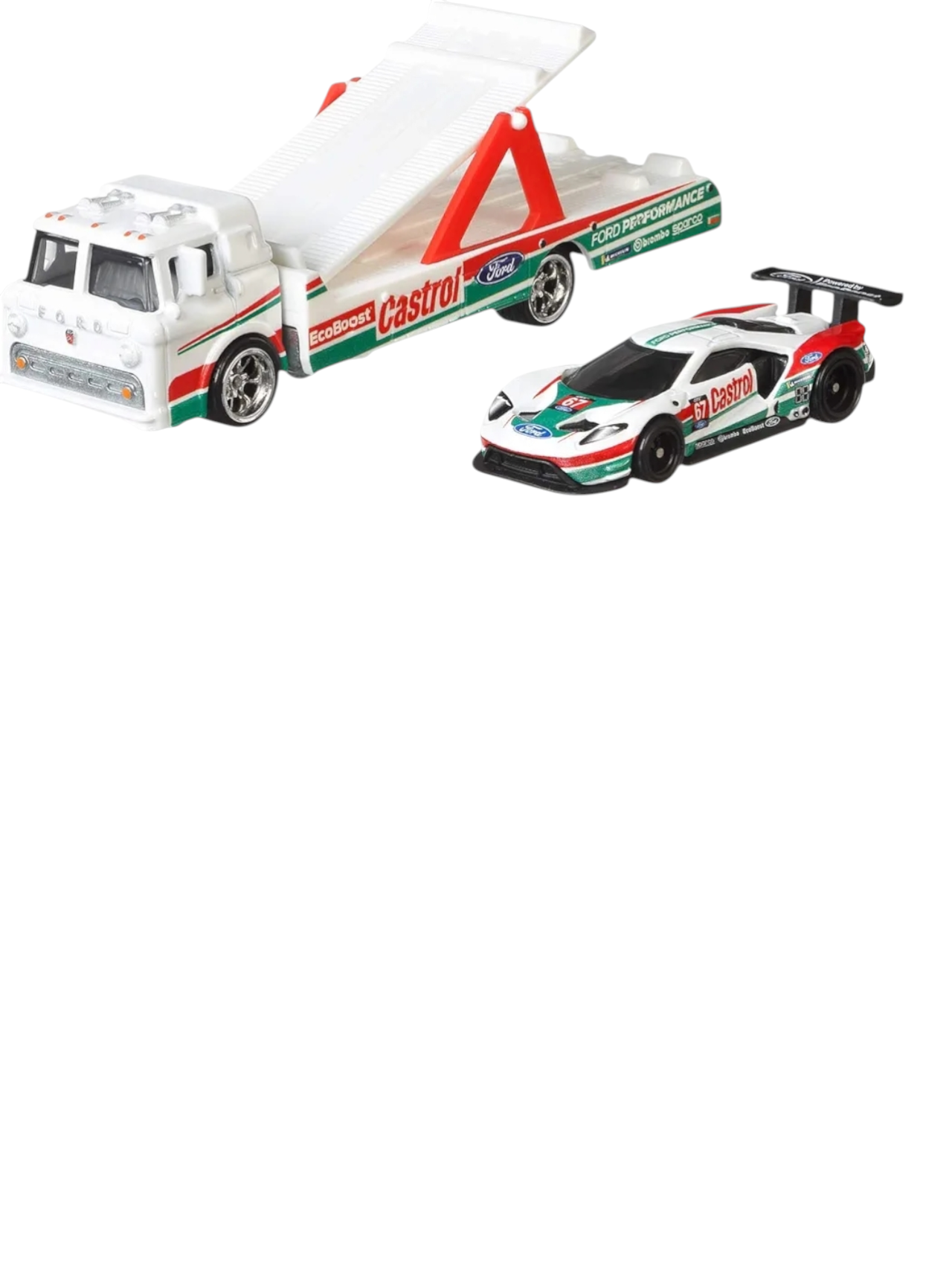 Hotwheels 2016 Ford gt race ford c-800 imported team transport 1:64 Scale