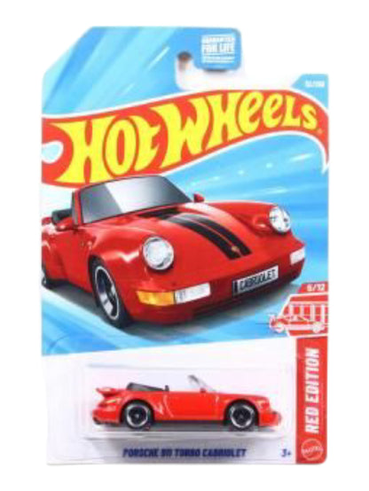 HotWheels 'Porshe 911 Turbo Cabriolet Red Edition its 1:64 Scale