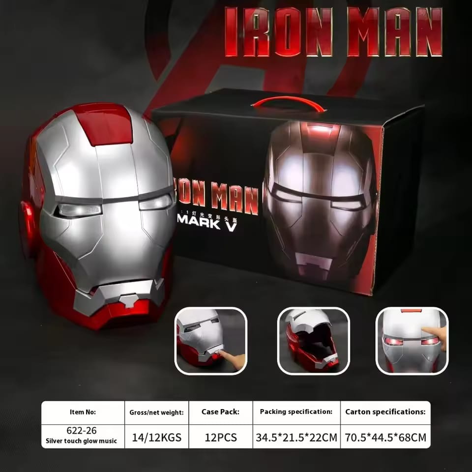 iron man helmet buy india Iron Man MK5 Helmet Mask 1:1 sacal – Toy Collectors India