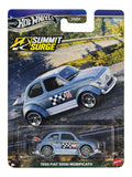 HotWheels Silver Series Summit Surge '60S Flat 500D Modificado Imported Card Art 1:64 Scale
