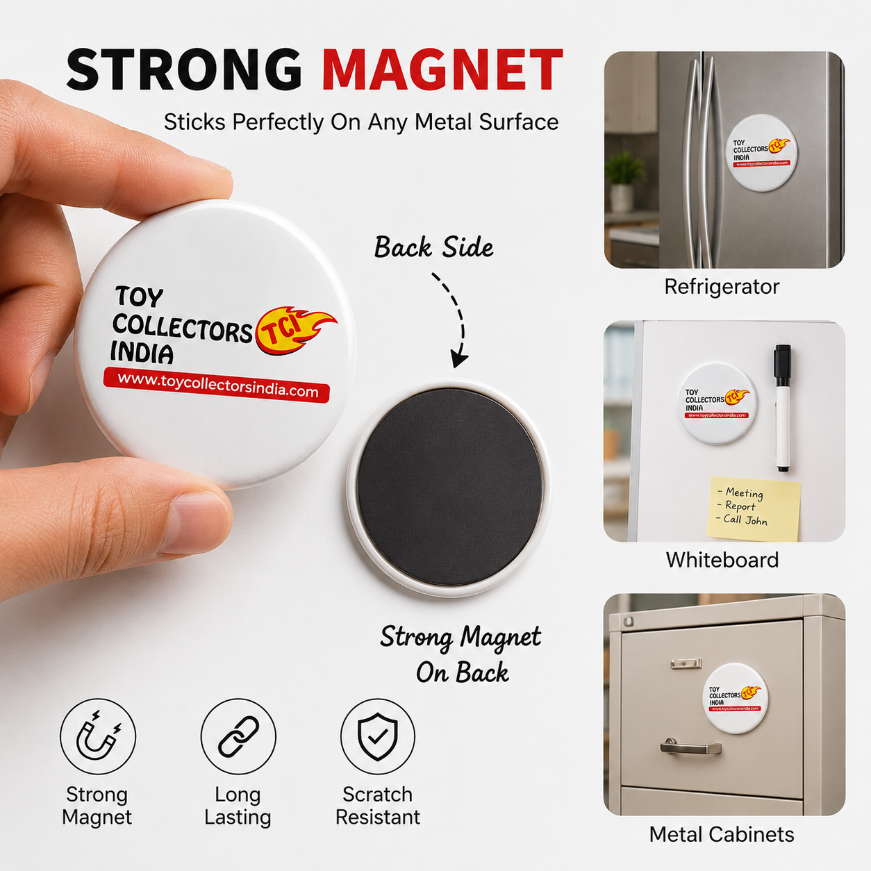 Decor Magnet 2-in-1 Bottle Opener & Fridge Magnet | Car & Racing Theme Designs Ferrari, Hot Wheels, Die-Cast & TCI Designs