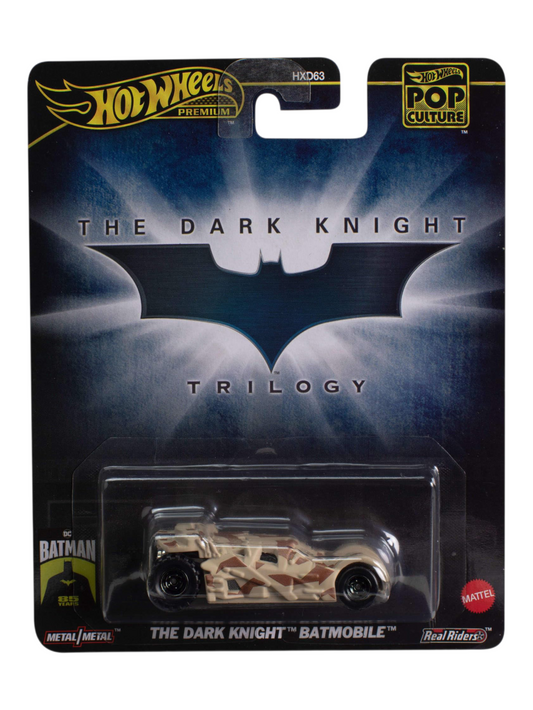 HotWheels Pop Culture The Dark Knight Trilogy Batmobile Imported Premium 1:64 Scale (Creased Card)