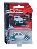 Majorette Citroën 2CV Classic Die-Cast Car – White & Green Vintage Model 1:64 Scale