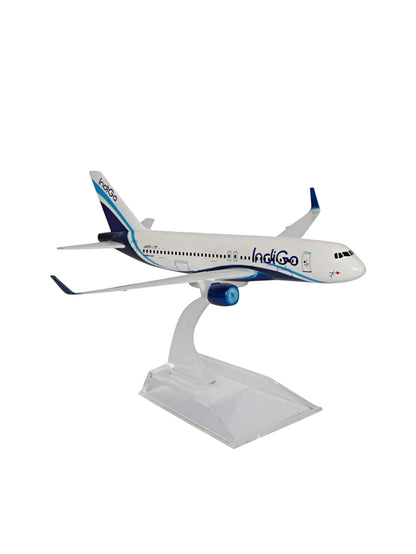 Aircraft Model Indigo Airbus A320neo IndiGo Airlines 16cm (Code 123)