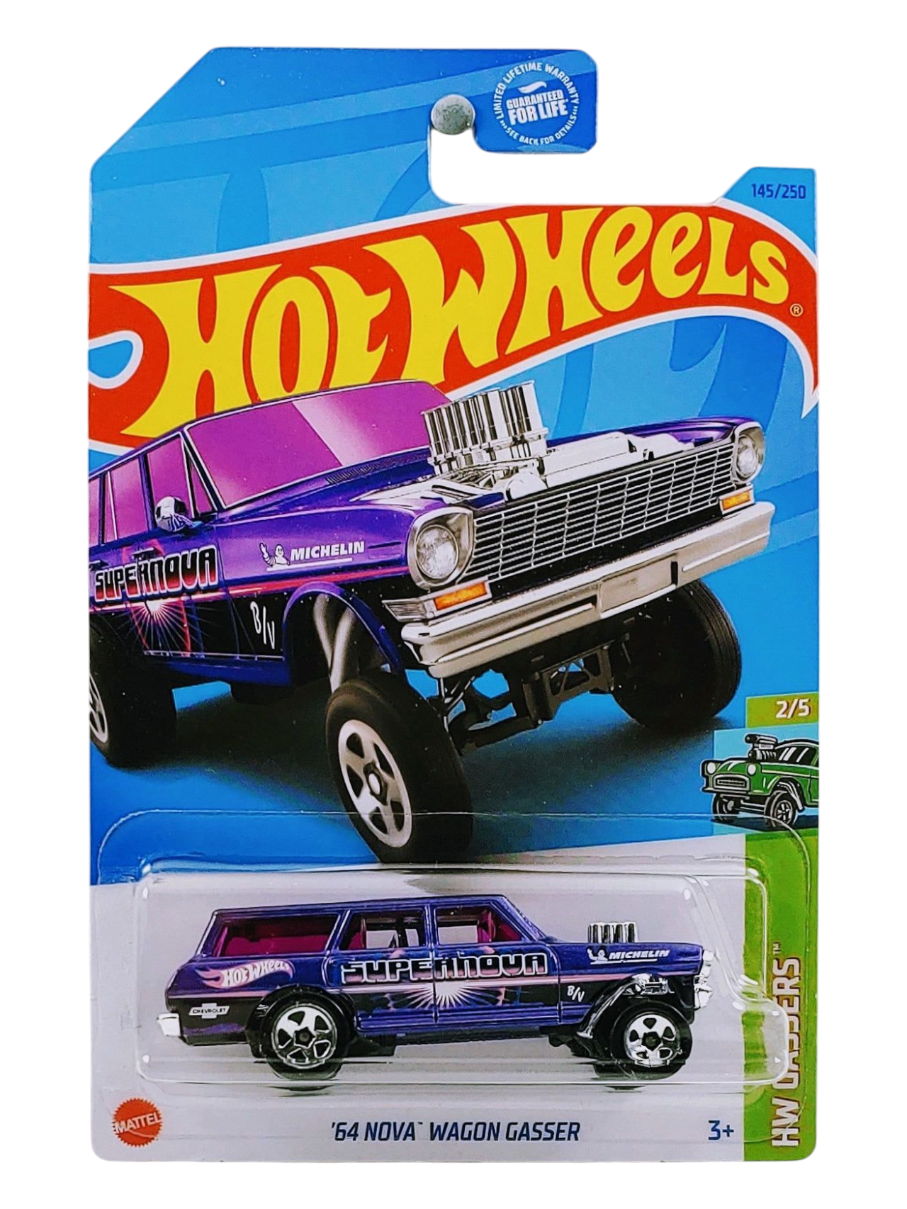HotWheels 64 Nova Wagon Gasser Imported Mainline 1:64 Scale
