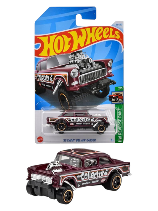 HotWheels 55 Chevy Belair GASSER Imported Mainline 1:64 Scale HTD02-N7C5