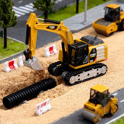 Engineering Remote Control Excavator toy (RC) Realistic Alloy 1:64 Scale