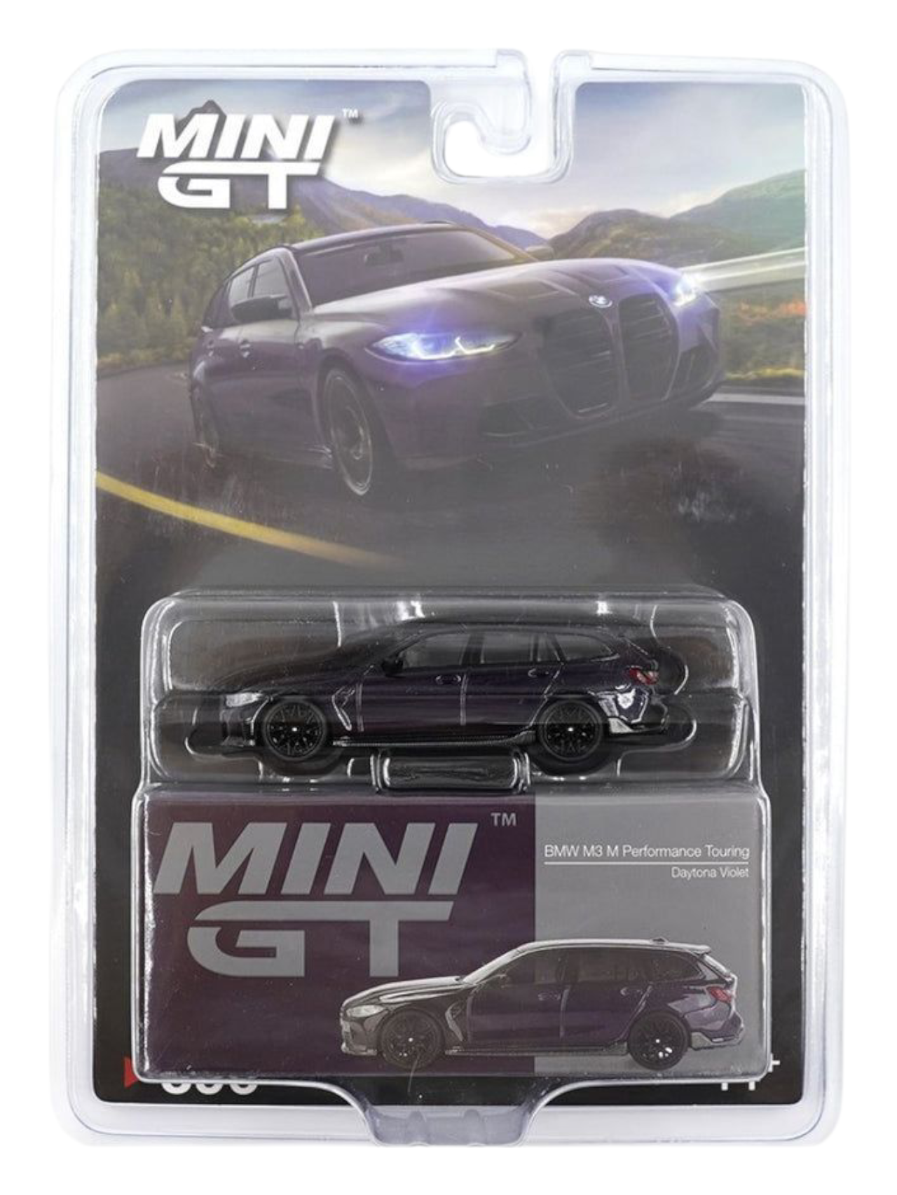 Mini GT BMW M3 M Performance Touring (Daytona Violet) Code-896 1:64 Scale
