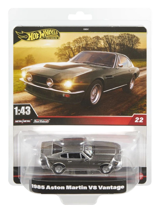 HotWheels 1985 Aston Martin V8 Vantage Imported Premium 1:43 Scale (With Protector)