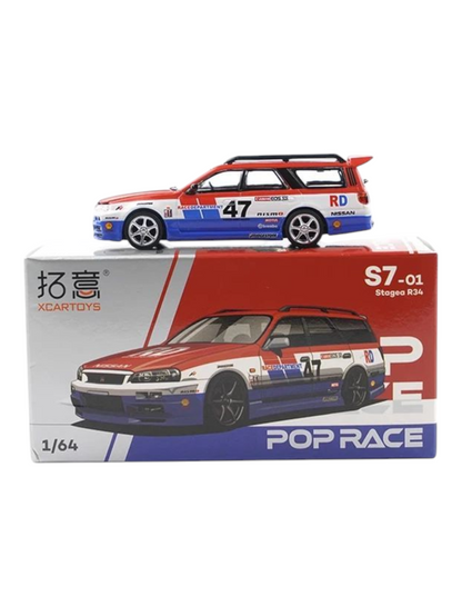 Xcartoys Pop Race Staged R34 S7-01 1:64 Scale