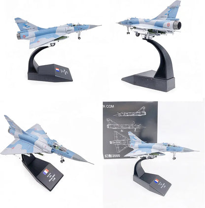 Aircraft Dassault Mirage 2000 Fighter Jet "2-EB Air Force Diecast With Display Stand 1:100 Scale