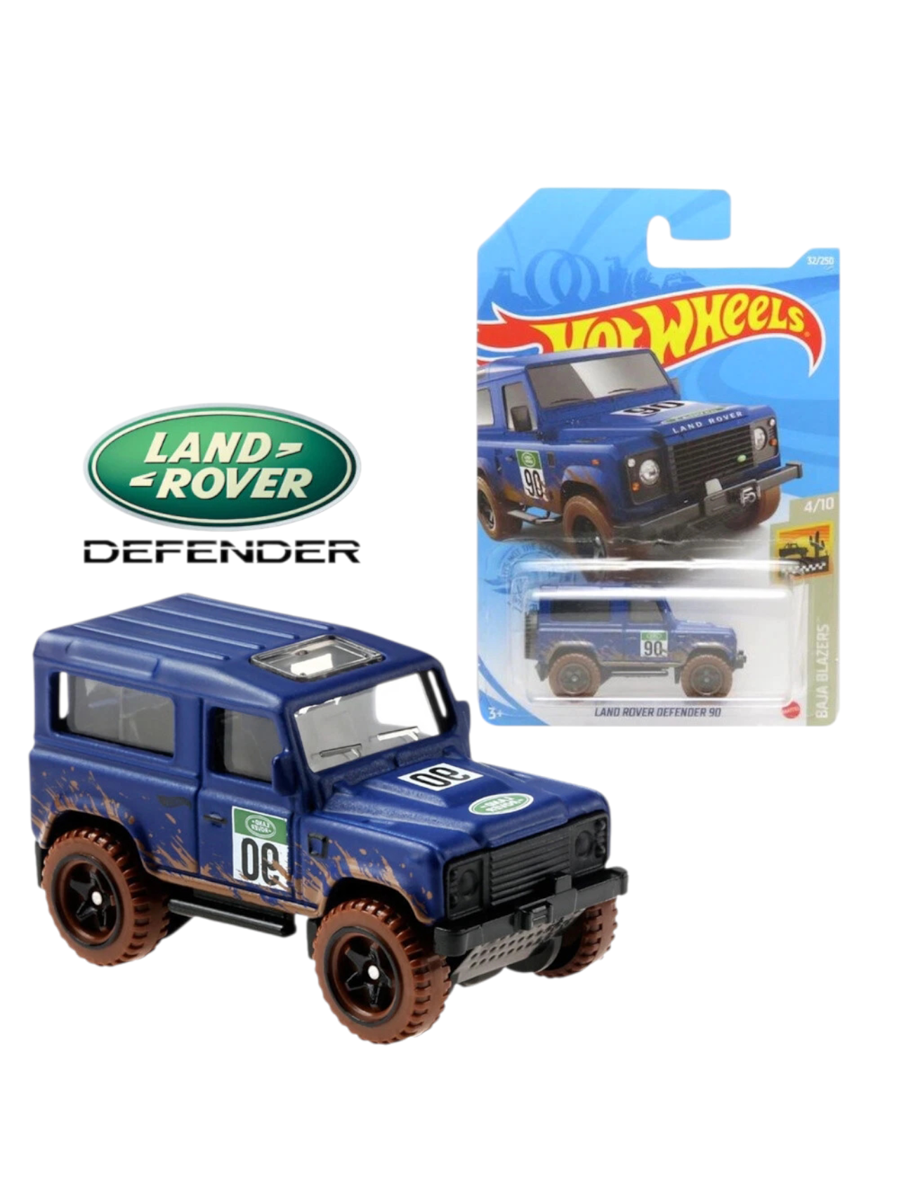 Hotwheels land rover defender 90 Imported Mainline 1:64 Scale GTC26-M7C5