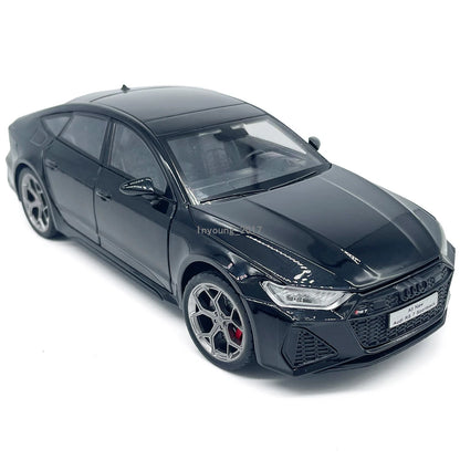XINHAODI HCM "Audi R S7" Flash Edition(Black And Grey) Imported 1:24 Scale die-cast Model
