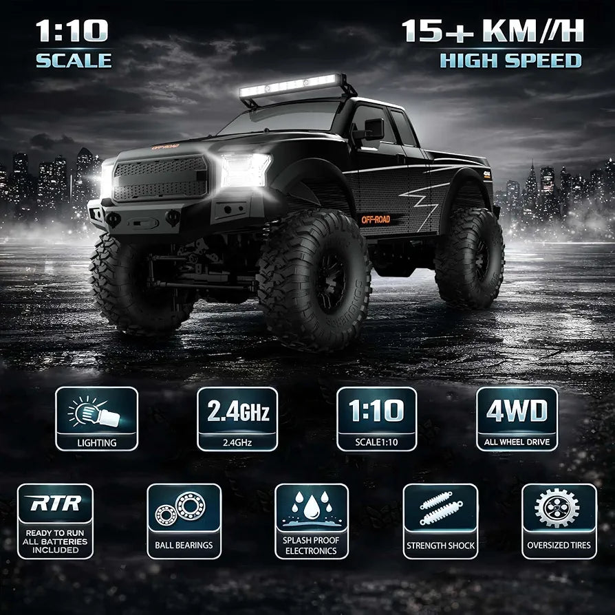 HB Toys Racing Rally Climbing Beast Off Road Remote Control Car 1:10 Scale 4WD Rally Car RTR | Code: HB-ZP1009