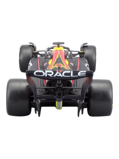Bburago Formula 1 (F1) Oracle Redbull Winner Abu Dhabi Grand Prix 2022 Max Verstappen 1:24 Scale ( Acrylic case damage car mint condition)