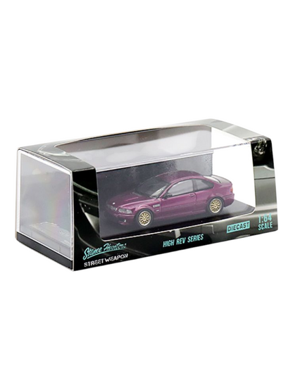 Street Weapon Stance Hunters x High Rev Series BMW E46 M3 Limited Edition 1 of 299 Premium Diecast 1:64 Scale (With Acrylic Case)