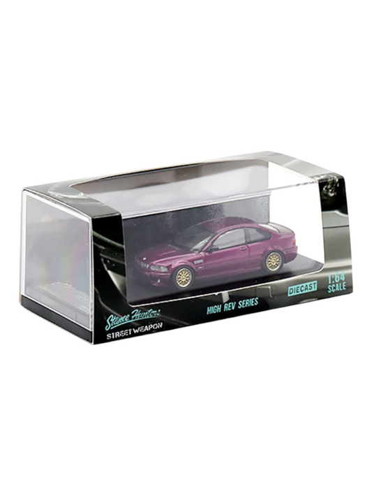 Street Weapon Stance Hunters x High Rev Series BMW E46 M3 Limited Edition 1 of 299 Premium Diecast 1:64 Scale (With Acrylic Case)